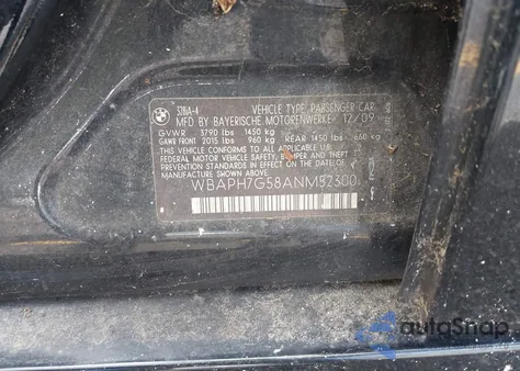 2010 BMW 328I z USA, uszkodzony, nr VIN WBAPH7G58ANM52300